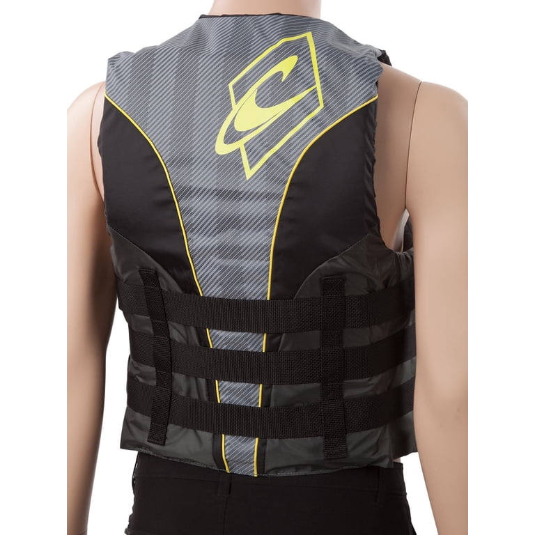 O'Neill mens Superlite USCG life vest XXL Black/graphite/smoke