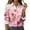 Pink #064, variant on Womens Shirts Valentines Day Button Down Love Heart Print Long Sleeve Shirt Blouses Lightweight Business Dressy Casual Top Light pink 2XL