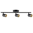 thumbnail image 2 of VidaLite LED Track Fixture 7W Three Bulb Fixed Rail Ceiling Lighting with Rotating Heads 3000K Modern Interior Spotlight for Kitchen Art and Living Room 1470 Lumens, 3, Black, 2 of 4