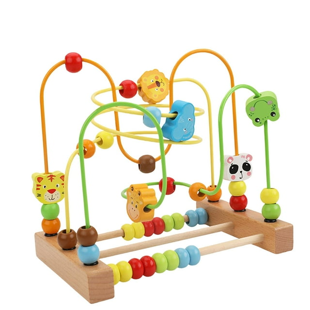 BELOVING Jouet Labyrinthe de Perles Capacité de Saisir Habiletés Motrices Formes de Fruits Bébé Développemental Animal