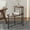 Walnut Brown, variant on 2 Walnut Brown Table For Decorative Living Room Storage Metal Frame Side With Wood Shelf, End