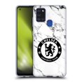 thumbnail image 1 of Head Case Designs Officially Licensed Chelsea Football Club Crest White Marble Soft Gel Case Compatible with Samsung Galaxy A21s (2020), 1 of 7