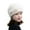 Beige, variant on Winter Hat Russian Faux Rabbit Fur Flower Decor Thickened Luxury Keep Warm Solid Color Autumn Winter Thermal Middle-aged Women Cap for Outdoor