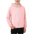 thumbnail image 2 of Kctiaxy Children's Sun Protection Jacket Boys Girls Zipper Sun Protection Long Sleeve Shirts Casual Color Blocked Outdoor Breathable Sun Shirt Hoodies, 2 of 9