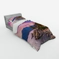 thumbnail image 2 of Ambesonne Nature Bedding Set 3 Pcs, Secret Paradise Forest, Twin XL, Grey Pink, 2 of 2