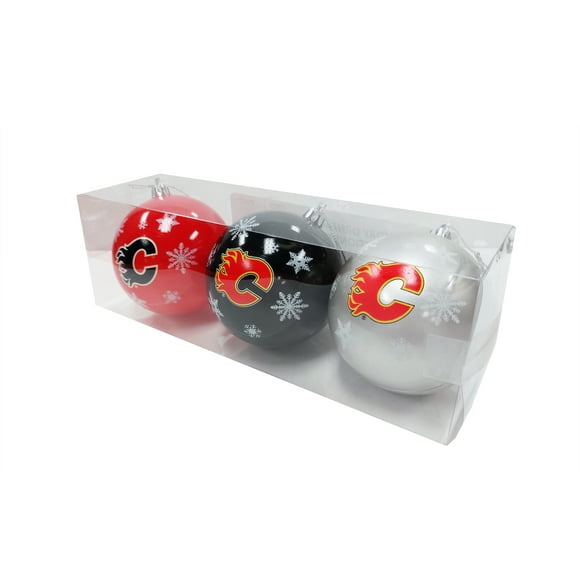 Calgary Flames NHL 3-Pack Incassable Ornements