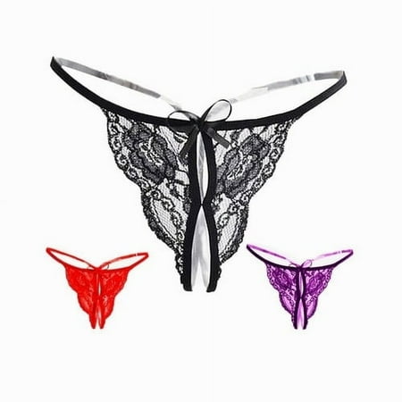 

Sexy Thong Temptation Lace Butterfly Festival Opening 3pz