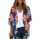thumbnail image 2 of MKLEKYY Trajes De Baño Mujer Dos Piezas Beach Vacation Style Sun Cover Up | Bohemian Floral Print Chiffon Swimwear Kimono Cardigan For Women, 2 of 6