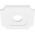 thumbnail image 4 of Ekena Millwork CMP18LE-05000 Médaillon de Plafond Contemporain 18 Pouces x 5 Pouces ID Carré Locke Architectural Grade PVC, 4 of 4