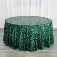 thumbnail image 5 of Efavormart 120" Big Payette Hunter Emerald Green Sequin Round Tablecloth Premium Collection Table Cover Sparkle Metallic Sequence TableClothe for Birthday Party Baby Shower Wedding Covers, 5 of 11