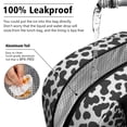 thumbnail image 5 of Insulated Lunch Bag for Women, Floral Print Oxford Fabric Lunch Box, Leakproof Thermal Cooler Tote for Work, School & Picnic, Leopard Animal Print, 5 of 5