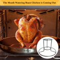 thumbnail image 6 of Shoreew Beer Can Chicken Holder Stand Stainless Steel Roast Chicken Rack Iron Beer Butt Chicken Stand Stable Safe Roaster Rack for Grill Oven, 6 of 6