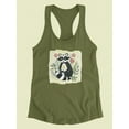 thumbnail image 3 of Floral Forester I Racerback Tank Women -Grace Popp Designs, Female x-Large, 3 of 4