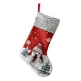 thumbnail image 1 of 1pc Cloth Christmas Stockings Holiday Gift Holders Xmas Tree Drop Ornaments Faceless Santa Sock Kids Bed Hanging Socks, 1 of 5