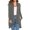 Grey, variant on Women's Cardigan Sweater Longline Open Front Long Sleeve Layer with Pockets And Curved Draped Hem Open Front Coat