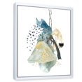 thumbnail image 2 of Designart Gouache Of Abstract Landscape With Mountain Moon FLOAT FRAME WALL ART, 2 of 4