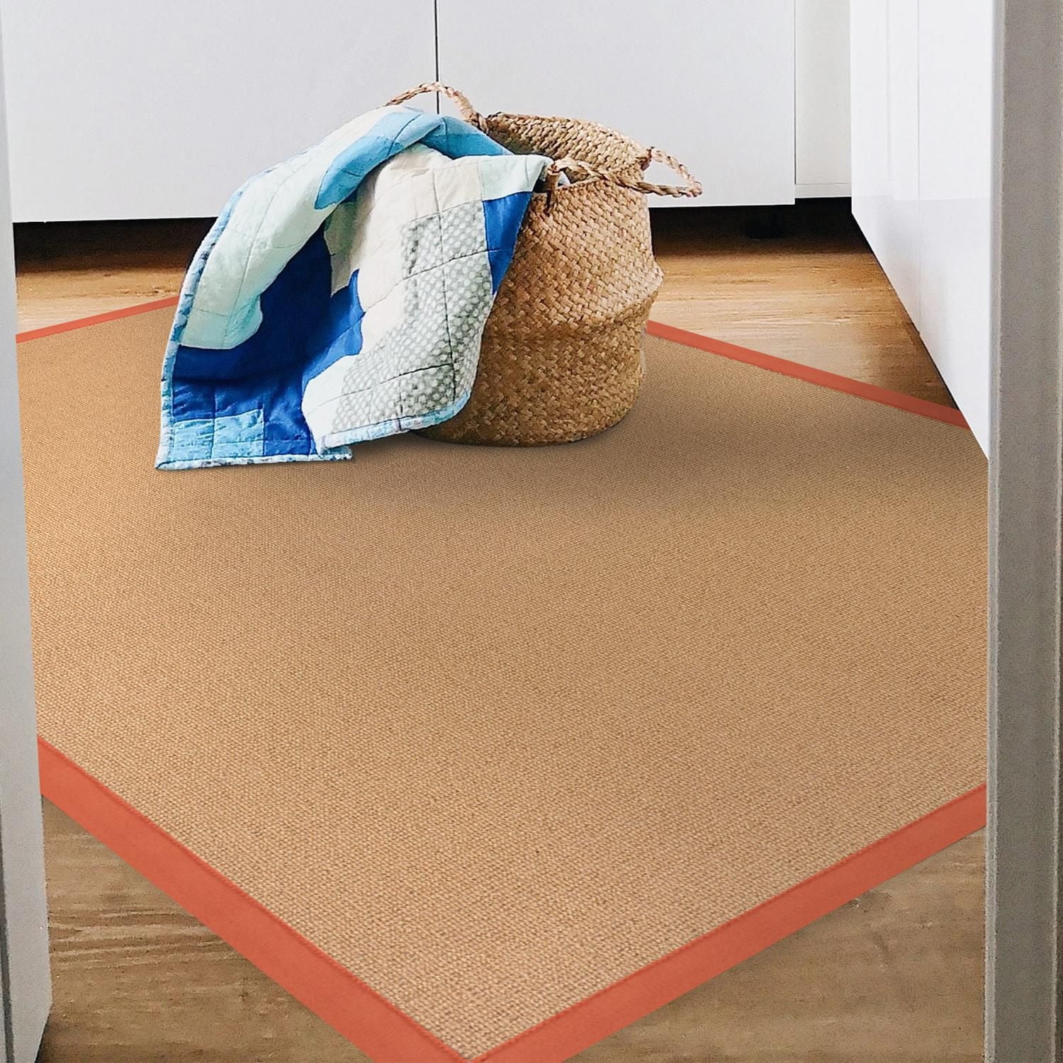 Athena Cork & Burnt Orange 4' x 6' Accent Rug