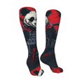 thumbnail image 3 of Pofeuu Red Black Eastern Panda Warrior Print Stockings, Adult Running Hiking Socks for Youth and Adult-One Size, 3 of 8