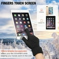 thumbnail image 6 of Women's Winter Touch Screen Gloves Warm Fleece Lined Knit Gloves Elastic Cuff Winter Texting Gloves, 6 of 7