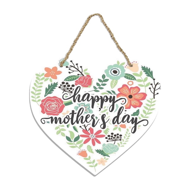 Welcome Sign for Front Door,Front Door Sign,Front Door Welcome Sign - Creative Heart-Shaped Happy Mothers Day Sign,Welcome Signs for Front Door,Front Door Welcome Sign,For Mom Mothers Day