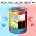 thumbnail image 2 of 12oz Coffee Tumblers Colorful Rainbow Checkered Pattern Stainless Steel Vacuum Insulated Travel Tumbler Coffee Cups Mug with Lid and Straw with Cleaning Brush for Cold & Hot Drinks, 2 of 5