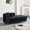 Black, variant on Modern Luxury Velvet Chaise Lounge, Button Tufted Sofa Chair Recliner with Arm and Pillows for Living Room Bedroom Apartment
