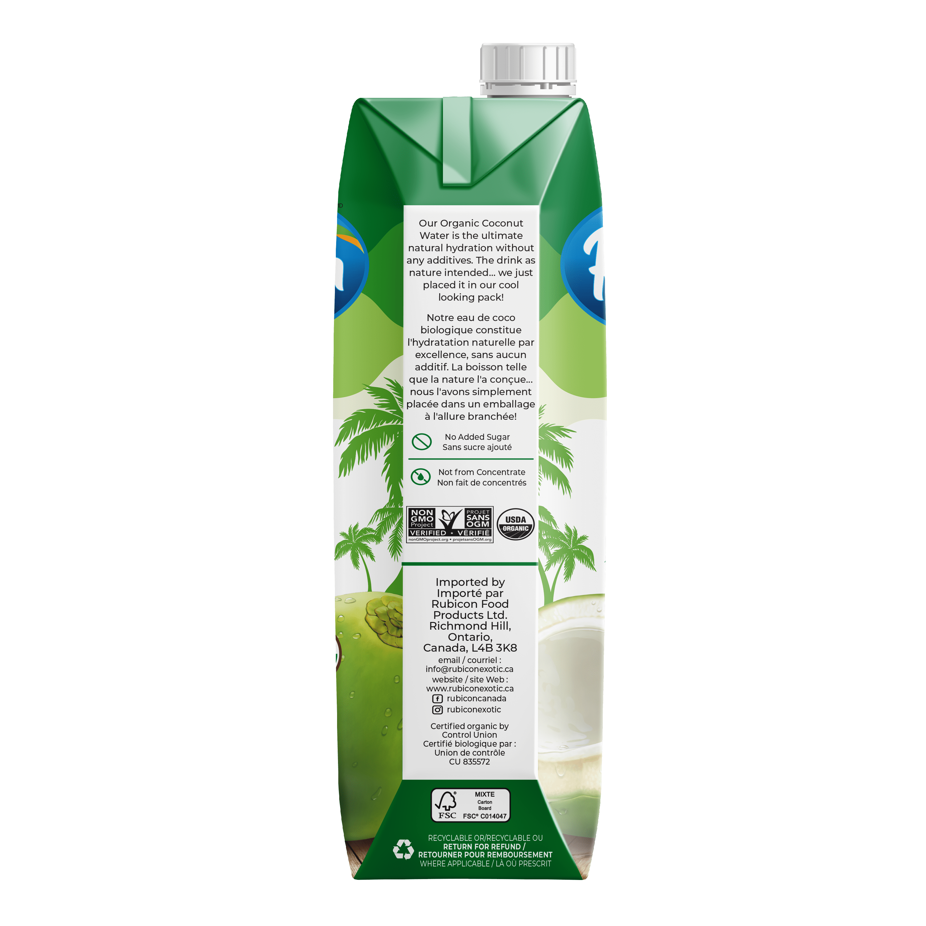 Rubicon Organic Coconut Water, Rubicon Organic Coconut Water