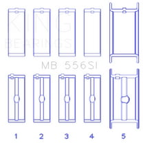 King Engine Bearings MB556SI Main Bearing Fits select: 1988-2000 CHEVROLET GMT-400, 1981-1999 CHEVROLET SUBURBAN