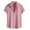 Pink, variant on Lenago Mens Dress Shirts Fashionable Casual Solid Color Lapel Short Sleeved Shirt Top
