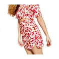 thumbnail image 3 of Royalty By Maluma Side Pleated Mini Skirt Abstract Floral Print 14, 3 of 3