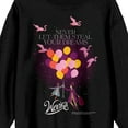 thumbnail image 2 of Wonka 2023 Never Let Them Steal Your Dreams Crew Neck Long Sleeve Black Adult Sweatshirt-XXL, 2 of 3