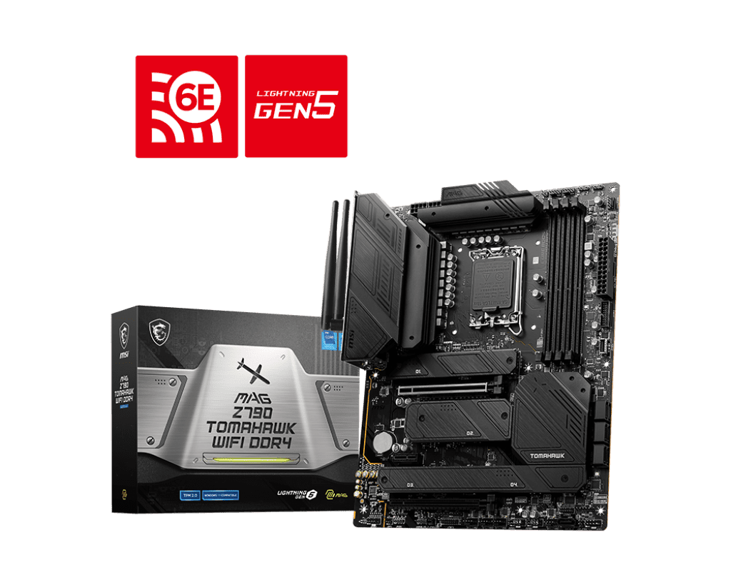 MSI INTEL ATX Gaming Motherboard, LGA 1700, DDR4, MAG Z790