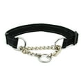 thumbnail image 1 of Collier en Métal pour Animaux de Compagnie Remplacement Lavable Robuste Réglable Randonnée en Plein Air Jouer Animaux de Compagnie Remorquage Choker Accessoires Réfléchissants Noir, 1 of 6