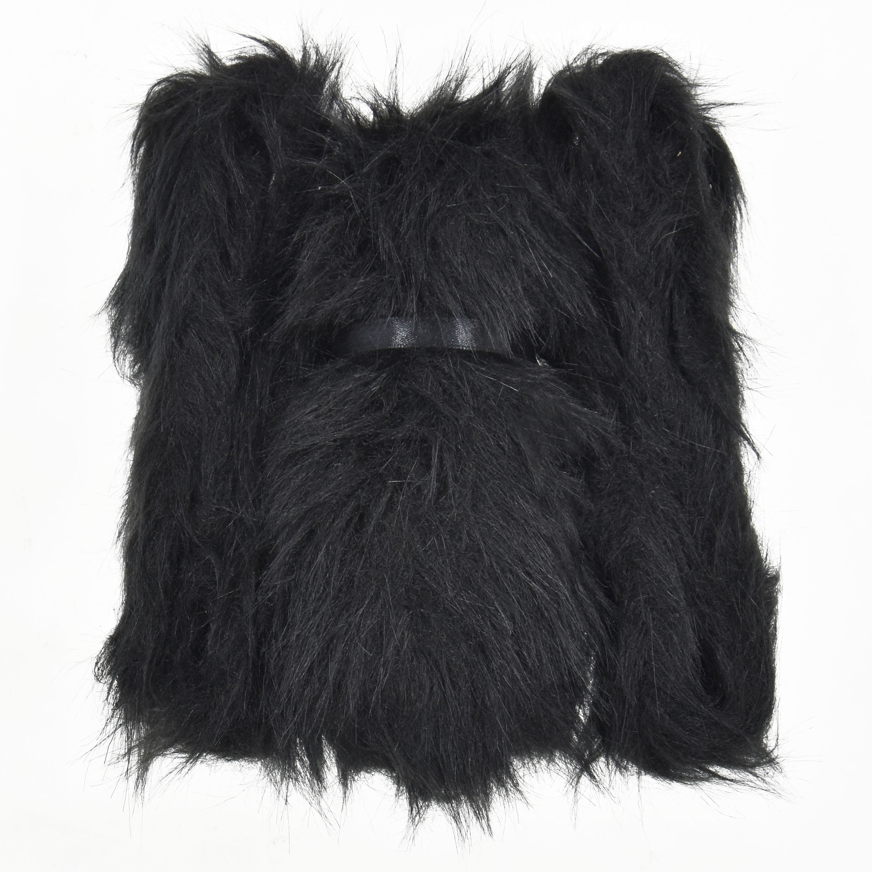 Furry Spider Decoration, Black, 50", Halloween by Way To Celebrate