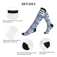 thumbnail image 5 of Lsque Bulldog Friend Pattern Sport Compression Socks for Men & Women 15-20 mmHg Knee High Nurse Pregnant Running Medical and Travel Athletic, 5 of 6