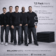 thumbnail image 2 of BILLIONHATS 12 Pack Mens Crewneck Sweatshirts in Bulk, Cotton, Wholesale Screenprinting Sweat Shirts For Men, Layer Shirt (Black, Small), 2 of 8