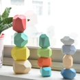 thumbnail image 4 of 1 Juego de bloques de construcción de entrenamiento de equilibrio, madera creativa, ilumina la imaginación, bloque apilable para niños, 4 of 5