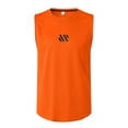 thumbnail image 4 of Caqnni Men's Gym Tank Tops Workout Muscle Tee Sleeveless Fitness Bodybuilding T Shirts Cool Summer Beach Vacation L,Orange, 4 of 8