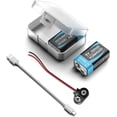 thumbnail image 1 of Piles Rechargeables 9V, 2 x 1300mAh Pile Carrée Lithium-ion 9 Volts, 1 of 5