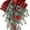 1PC, variant on laqbezok 2Pcs Christmas Door Swags, Garland Christmas Swag Teardrop Ornament, Pine Cone Red Bow Decorative Props Pendant, Wall Hanging for Front Door Indoor Outdoor Wall Hanging Wreaths Decor