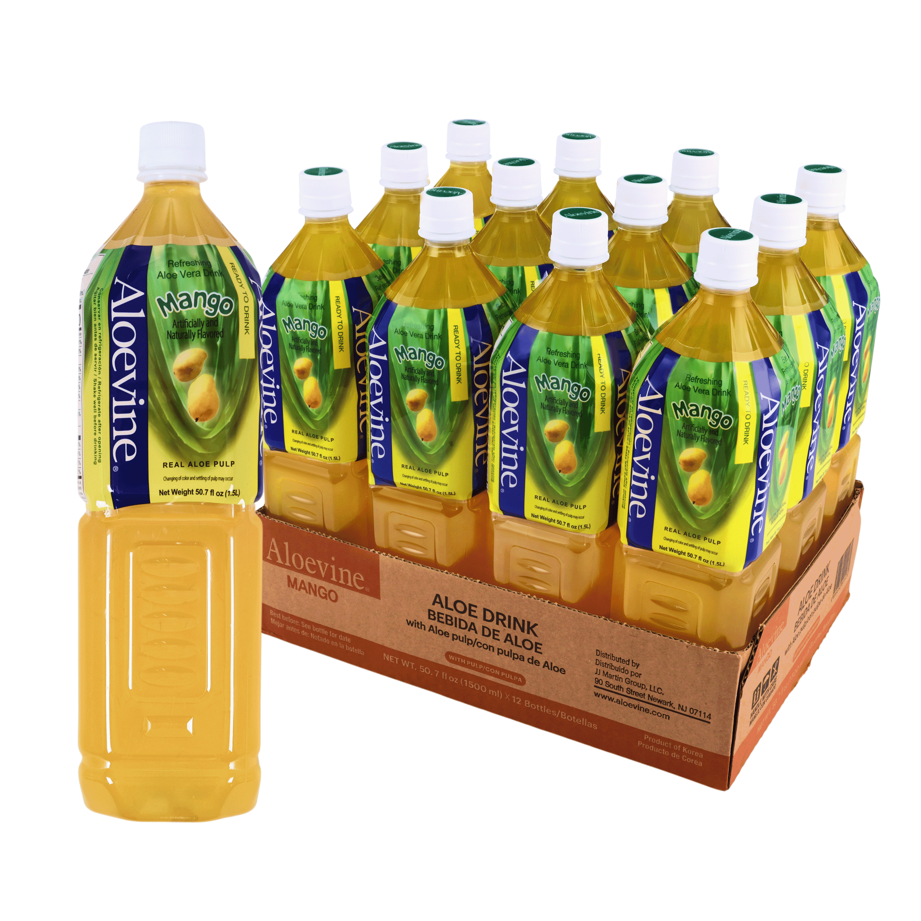 Aloevine, Kiwi Aloe Vera Drink, 16.9 fl oz, 10 ct pack - Walmart.com