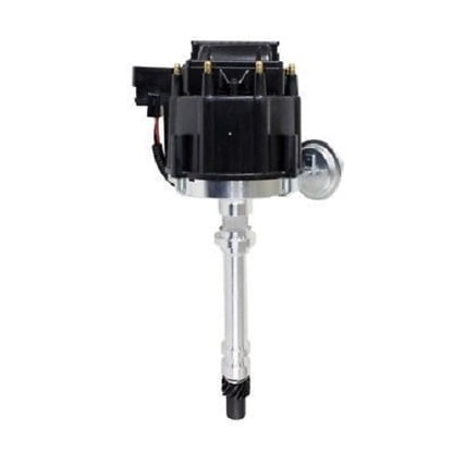 Electronic Distributor - Chevy HEI Electronic Billet Distributor 65K Coil SBC 327 350 383 BBC 396 454 Black