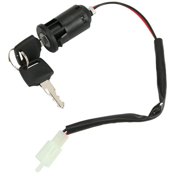 BLLBOO Llave de Bloqueo de Encendido - Cerradura de Encendido 2 Piezas Cerradura de Interruptor de Encendido y Juego de Llaves para Bicicleta Triciclo Scooter eléctrico Accesorios de reemplazo