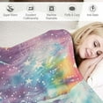thumbnail image 3 of JRXY Unicorn Throw Blanket for Boys Girls, Rainbow Blanket Birthday for Toddler Kids, Cozy Soft Fluffy Flannel Nap Sleep Blankets White, 3 of 6