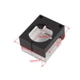 thumbnail image 2 of Unique Bargains Carré Noir Transparent Bouton Poussoir Protecteur de Protection, 2 of 3