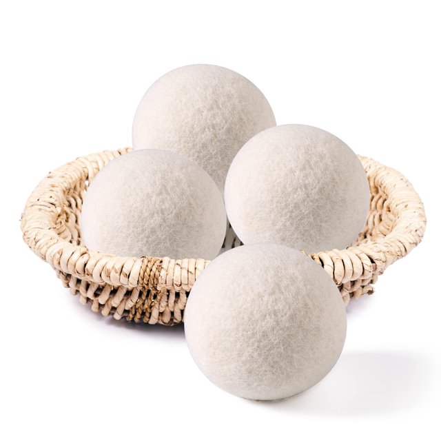 Pelotas de lana para secadora Softkomfyy, 4 unidades, orgánicas XL