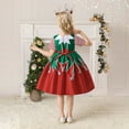 thumbnail image 5 of 4-9T Girls Christmas Princess Gown Dress Ugly Xmas Swing Party Casual Dress, 5 of 7