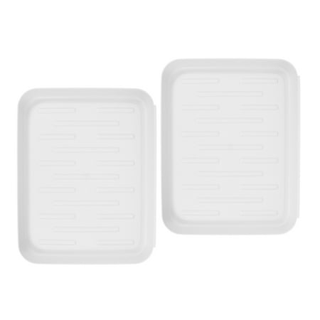 FRCOLOR 2pcs Plastic Utility Shoe Mat For Entryway Indoor Shoe Storage And Pet Feeding Mats For Wet Shoes And Boots Entryway Shoe Storage