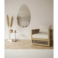 thumbnail image 5 of Glass Warehouse Starla 28 in. x 48 in. Pebble Mirror White, 5 of 5
