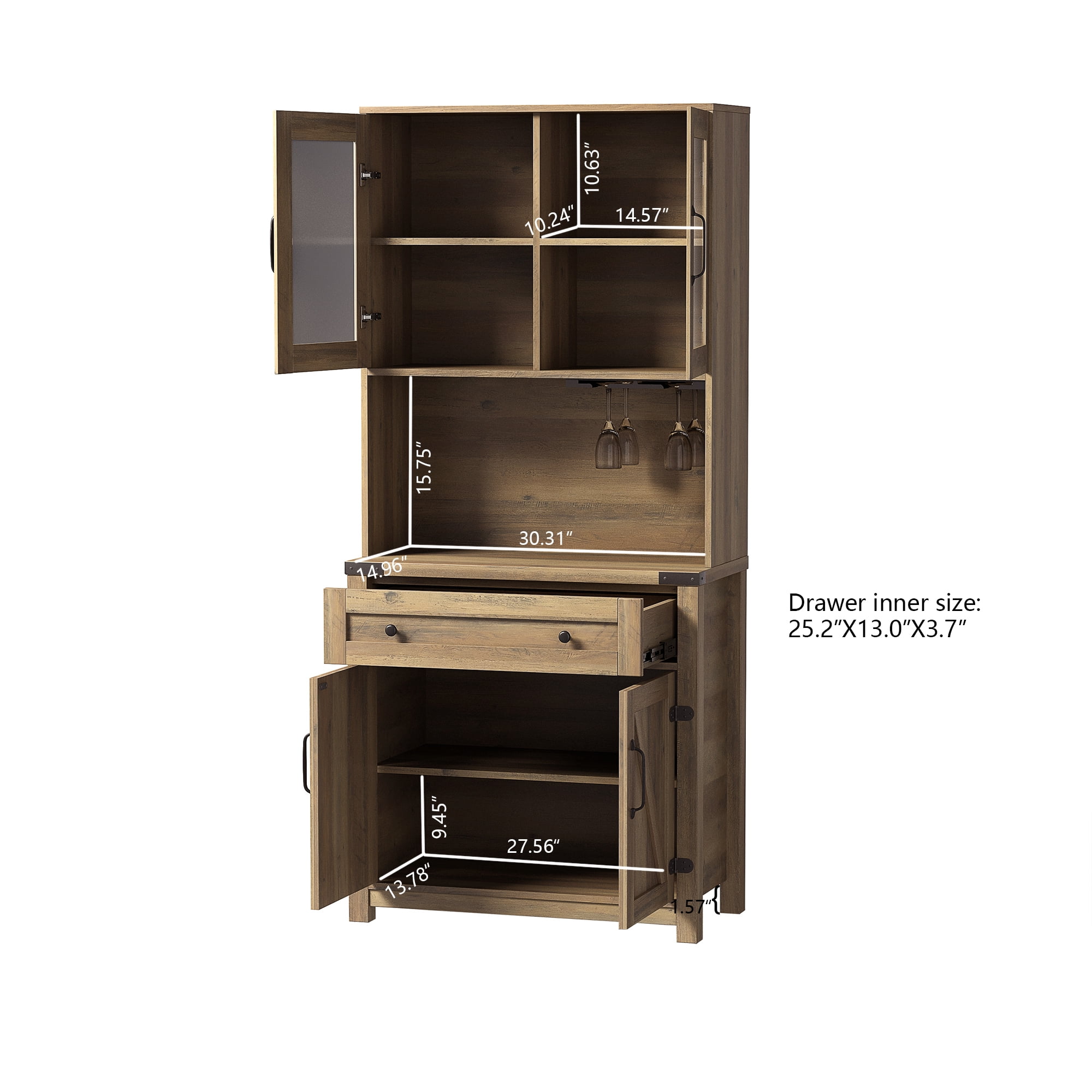 Kadyn Accent Storage Cabinet with Doors, Bar Cabinet Buffet Cabinet with Storage for Living Room, Hallway, Bedroom, Brown Mix Kadyn Accent Storage Cabinet with Doors, Bar Cabinet Buffet Cabinet with Storage for Living Room, Hallway, Bedroom, Brown Mix